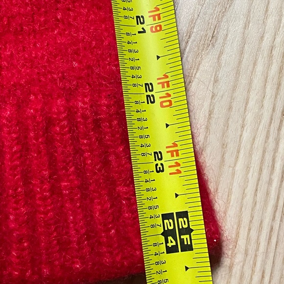 Kate Spade Broome Street Red Airy Alpaca Tassel Oversize Sweater - Picture 6 of 6